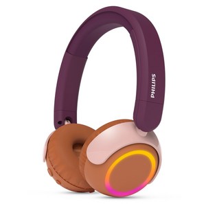 필립스 전용어플 멀티포인트 무선 LED 블루투스 5.4 키즈 헤드폰