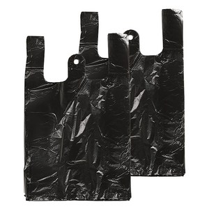 크린아이 검정 손잡이 비닐봉투 4호, 18L, 200개