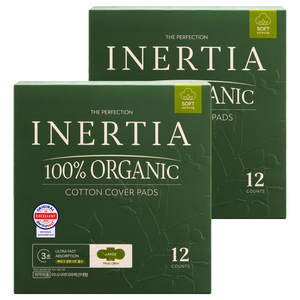 이너시아 더 퍼펙션 생리대 날개형, 대형, 12개입, 2개