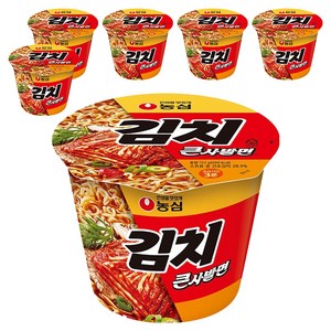 김치사발면 큰컵 112g, 6개
