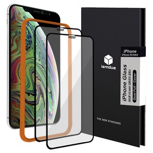 아이엠듀 풀커버 강화유리 휴대폰 액정 보호필름 2p 세트