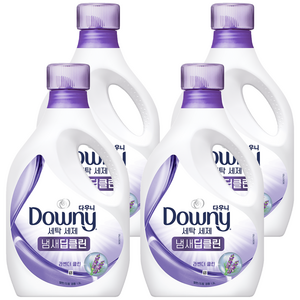 다우니 냄새딥클린 라벤더 액상세제 본품, 1.9L, 4개