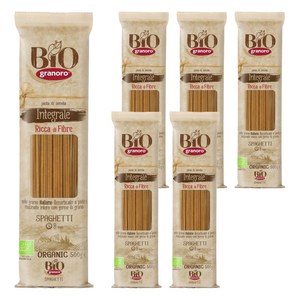 그라노로 유기농 통밀 스파게티, 500g, 6개