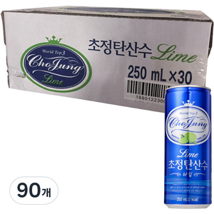 초정탄산수 라임, 250ml, 90개