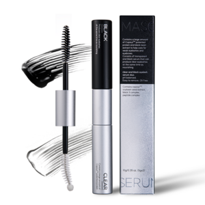 데일리원더 2 in 1 듀얼 마스카라 세럼 속눈썹 영양제 블랙 + 투명, 10g, 1개