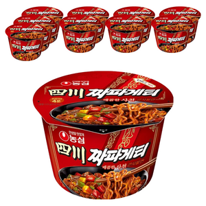 농심 사천짜파게티 큰사발면 115g, 10개