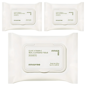 이니스프리 올리브 리얼 클렌징 티슈, 30매입, 3개