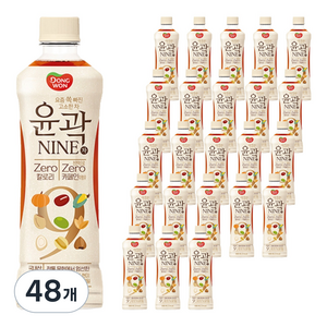 동원 윤곽 NINE 차 제로, 500ml, 48개