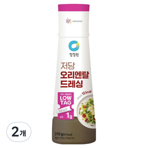 청정원 저당 오리엔탈 드레싱, 310g, 2개