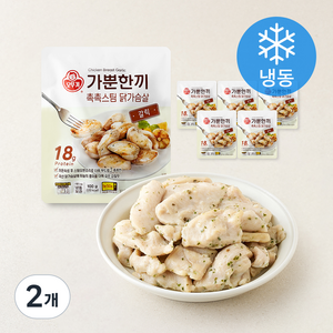 오뚜기 가뿐한끼 촉촉스팀 닭가슴살 갈릭 (냉동)