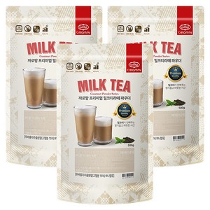 까로망 프리미엄 밀크티 파우더, 500g, 3개