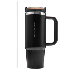 코멧 투고 텀블러 900ml + 빨대 세트, 미드나잇 블랙, 900ml, 1세트