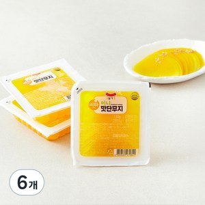 일가집 미니 맛단무지, 130g, 6개