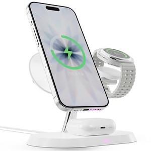 일리온 3 in 1+1 애플워치 갤럭시워치 호환 맥세이프 마그네틱 고속 무선 충전기