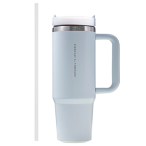 코멧 투고 텀블러 900ml + 빨대 세트, 스노우 블루, 900ml, 1세트
