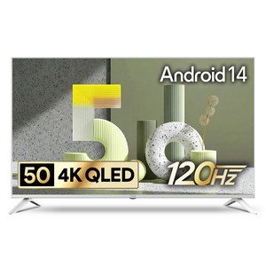 더함 4K UHD QLED TV, 127cm(50인치), 스마트 TV, 스탠드형, 고객직접설치
