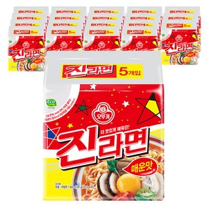 오뚜기 진라면 매운맛 120g, 100개