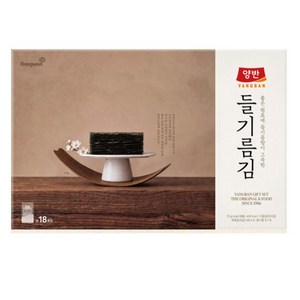 양반 들기름김 선물세트 4g 18봉, 1세트