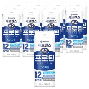 세브란스에이투 연세유업 프로틴 음료 오리지널, 190ml, 12개
