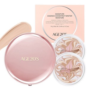 에이지투웨니스 시그니처 에센스 커버 팩트 마스터 모이스처 케이스 + 리필 14g 2p, 21호, 1개