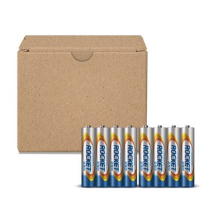 로케트 알카라인 AAA 건전지, 8개입, 1개