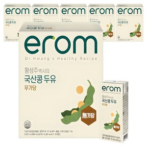 이롬 황성주 박사의 국산콩 두유 무가당, 190ml, 96개