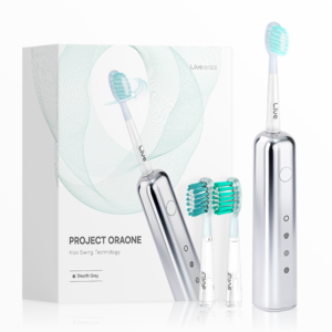 라이브오랄스 프로젝트 오라원 전동칫솔 + 칫솔모 3p 세트