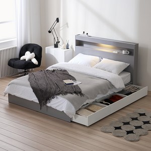 서울소호 트리플 LED 수납 침대 프레임 단품 방문설치