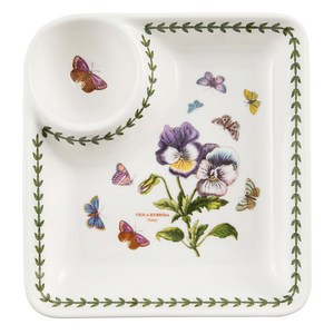 포트메리온 보타닉가든 만두접시, 팬지, 18.7 x 17...., 1개