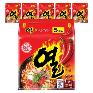 오뚜기 열라면 120g, 30개, (5개입 X 6팩)