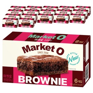 마켓오 브라우니 6p, 120g, 18개