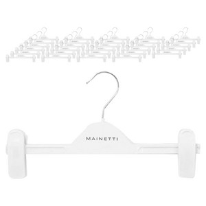 메이네티 플라스틱 하의 옷걸이 URC28, 화이트, 60개