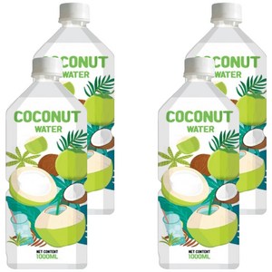 RFC 코코넛 워터, 1L, 4개