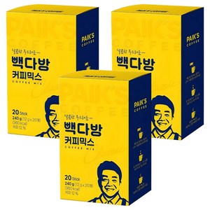 빽다방 커피믹스, 12g, 20개입, 3개