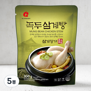 마니커에프앤지 녹두 삼계탕, 900g, 5봉