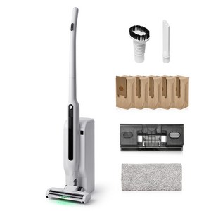 클래파 BLDC 초경량 자동먼지비움 클린스테이션 무선청소기 + 먼지봉투 5p + 물걸레키트 + 노즐 2종 BVC-S185