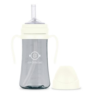 그로미미 PPSU 빨대컵, 300ml, 화이트, 1개