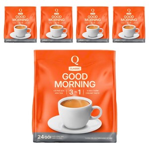 굿모닝 3in1 인스턴트 믹스커피, 24개입, 20g, 5개