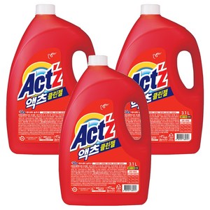 액츠 클린젤 일반 드럼 겸용 액상세제 본품, 3.1L, 3개