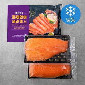 풍미가득 훈제연어 슬라이스 (냉동), 500g, 2개