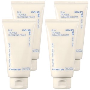 이니스프리 New 비자 바하 트러블 클렌징 폼, 150g, 4개