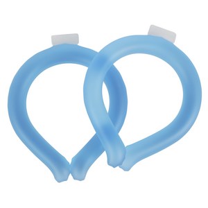 코멧 4세대 심리스 아이스쿨링 대용량 넥쿨러, 블루, 중형, 2개