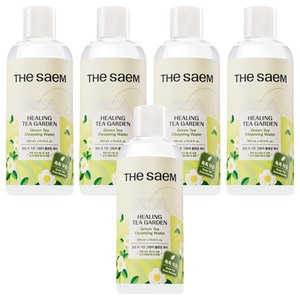 더샘 힐링 티 가든 그린티 클렌징 워터, 300ml, 5개