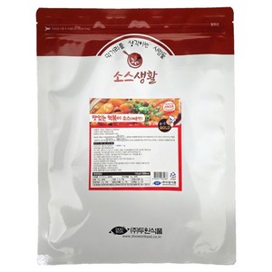 소스생활 맛있는 떡볶이 소스 분말 매운맛, 1kg, 1개