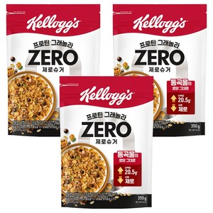 켈로그 프로틴 그래놀라 제로슈거, 350g, 3개
