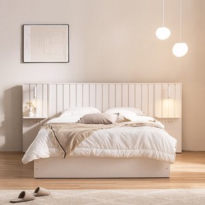 삼익가구 올리 프리미업 빅수납 호텔 침대 프레임 + 본넬스프링 매트리스 + 협탁 2p 세트 방문설치