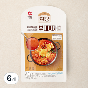 다담 부대찌개 양념, 140g, 6개