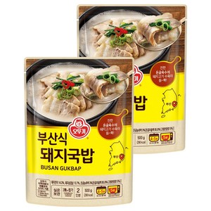 오뚜기 부산식 돼지국밥, 500g, 2개