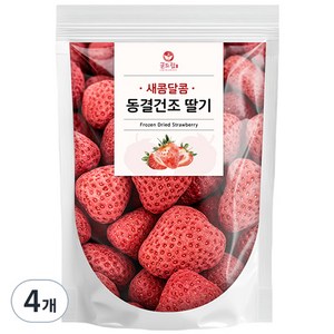 굳드림 동결건조 딸기, 100g, 4개