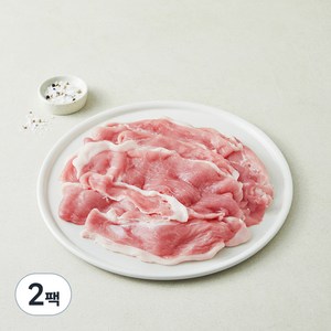 포크밸리 무항생제 뒷다리살 불고기용 (냉장), 1kg, 2팩